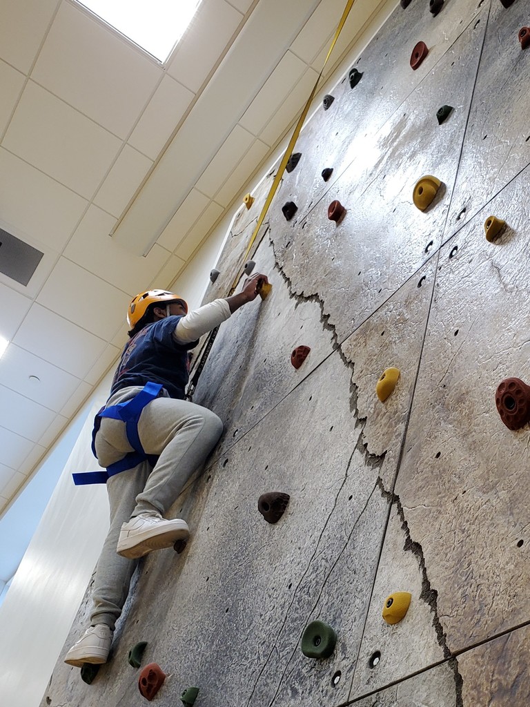 PE rock climbing wall